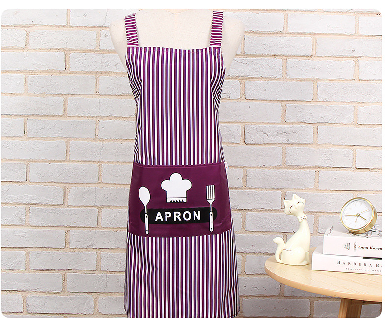 Manufacturer direct kitchen terylene cotton waterproof apron apron modern simple anti - fouling printing apron chef apron custom Manufacturer direct kitchen terylene cotton waterproof apron apron modern simple anti - fouling printing apron chef apron custom