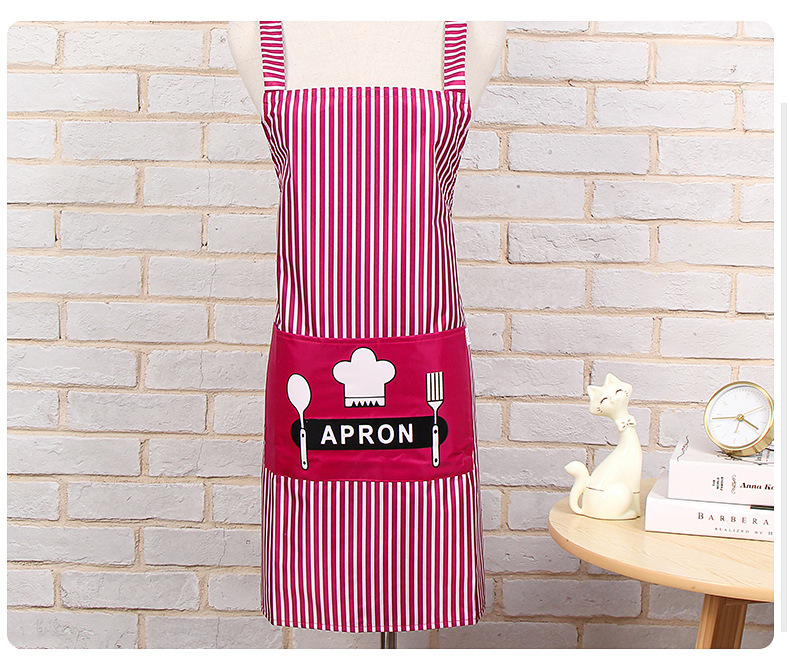 Manufacturer direct kitchen terylene cotton waterproof apron apron modern simple anti - fouling printing apron chef apron custom Manufacturer direct kitchen terylene cotton waterproof apron apron modern simple anti - fouling printing apron chef apron custom