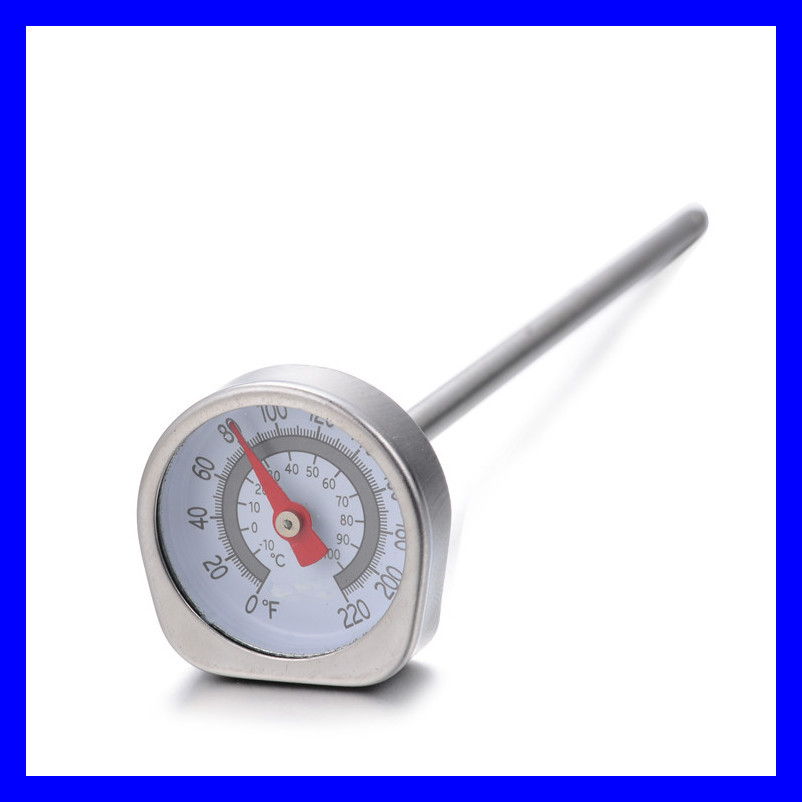 Coffee and milk thermometer beef BBQ grill thermometer 0-120 degree food probe type.
