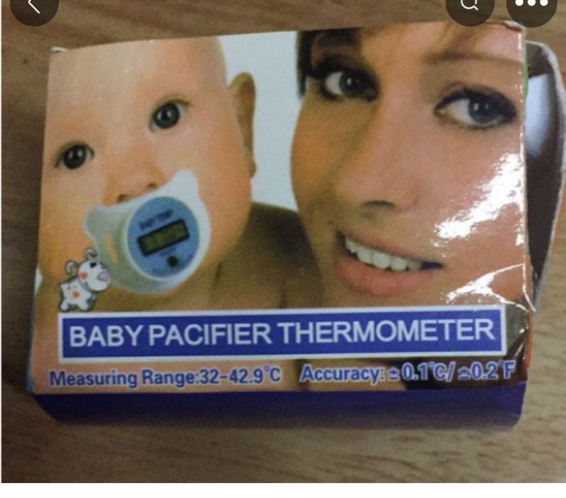 Electronic intelligent thermometer with pacifier pacifier for baby