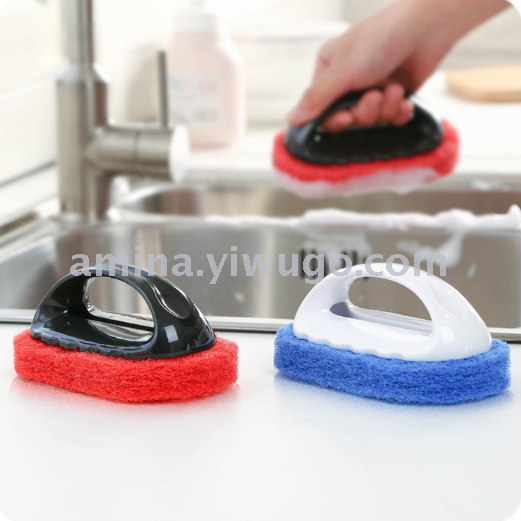 Product handle strong decontamination sponge hard bottom clean brush hearth bathroom bathtub brush floor tile wipe Product handle strong decontamination sponge hard bottom clean brush hearth bathroom bathtub brush floor tile wipe
