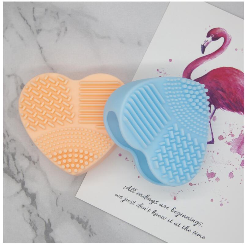 Heart-shaped makeup cleaning tool, silicone heart-shaped egg wash, clean brush pad Heart-shaped makeup cleaning tool, silicone heart-shaped egg wash, clean brush pad