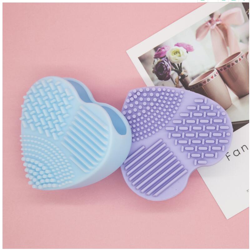 Heart-shaped makeup cleaning tool, silicone heart-shaped egg wash, clean brush pad Heart-shaped makeup cleaning tool, silicone heart-shaped egg wash, clean brush pad
