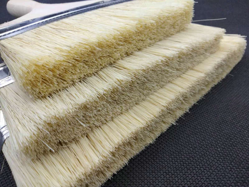 Factory Wholesale Wooden Handle Paint Brush Imitation Bristle Silk Brush Marine Hair Brush Barbecue clean brush