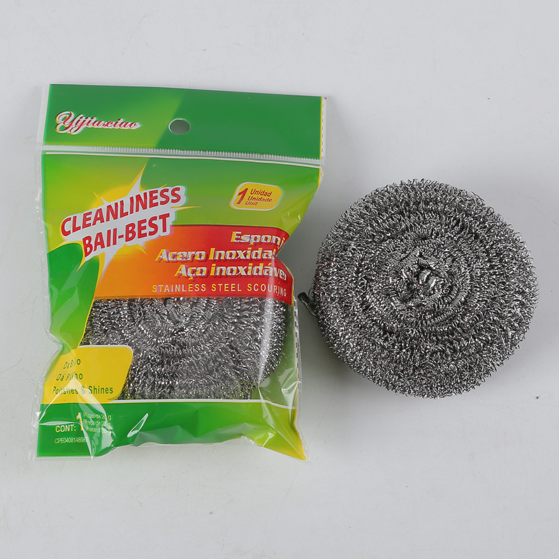 Clean strong steel Wire Brush 30g steel ball single loading Brush Pot Brush Bowl Wholesale Supply