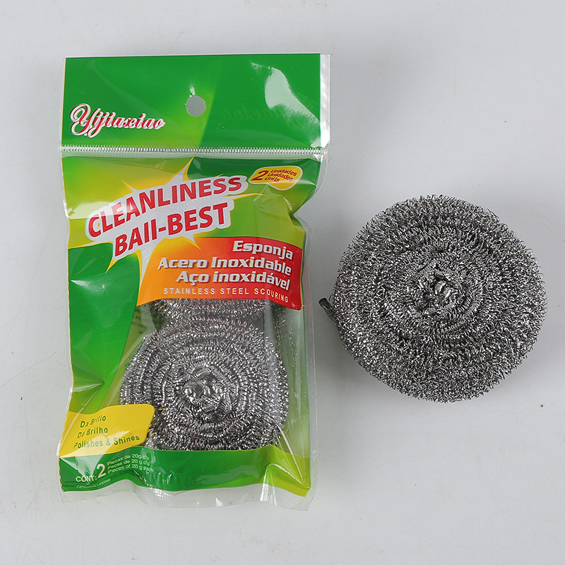 Clean strong steel Wire Brush 30g steel ball single loading Brush Pot Brush Bowl Wholesale Supply