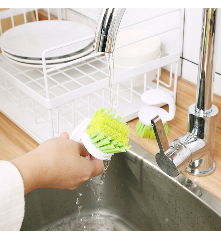 1332 hanging fabric brush kitchen clean wash pan brush chopping board, the clean brush pan dish brush