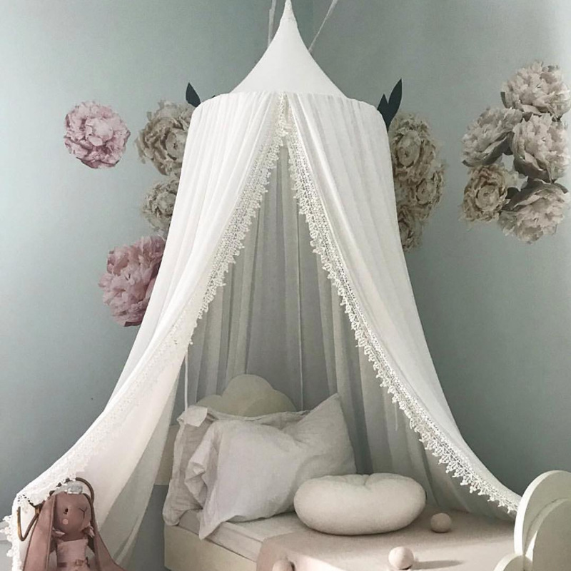 Chiffon Lace Nordic Style Ins 20 Years New Children's Tent Simple Hot Sale Babies' Mosquito Net home decor Chiffon Lace Nordic Style Ins 20 Years New Children's Tent Simple Hot Sale Babies' Mosquito Net home decor
