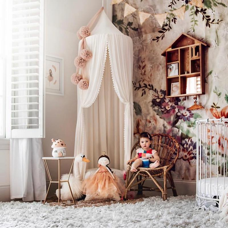 Chiffon Lace Nordic Style Ins 20 Years New Children's Tent Simple Hot Sale Babies' Mosquito Net home decor Chiffon Lace Nordic Style Ins 20 Years New Children's Tent Simple Hot Sale Babies' Mosquito Net home decor