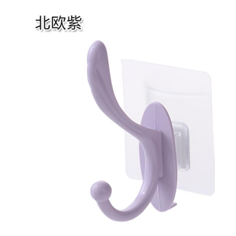 No Trace in Bathroom Hat-and-Coat Hook Household Punch-Free Clothes Hanger Creative Wall-Mounted Kitchen Towel Hook Hook