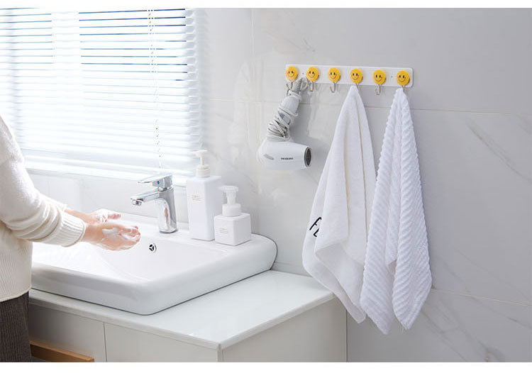 For a Long Time, 4, 6, 8 Smiling Faces Row Hook Clothes Hook Coat Hook Clothes Kitchen and Bathroom Towel Toilet Hook For a Long Time, 4, 6, 8 Smiling Faces Row Hook Clothes Hook Coat Hook Clothes Kitchen and Bathroom Towel Toilet Hook