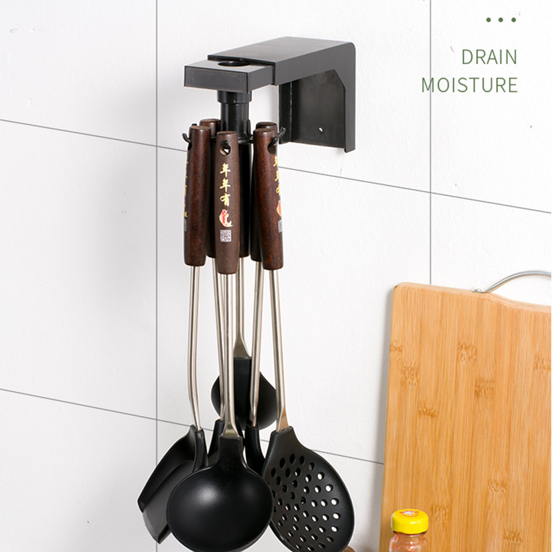 Kitchen Rack Punch-Free Wall Hanging Kitchenware Hook Bathroom Towel Hook Storage Rack