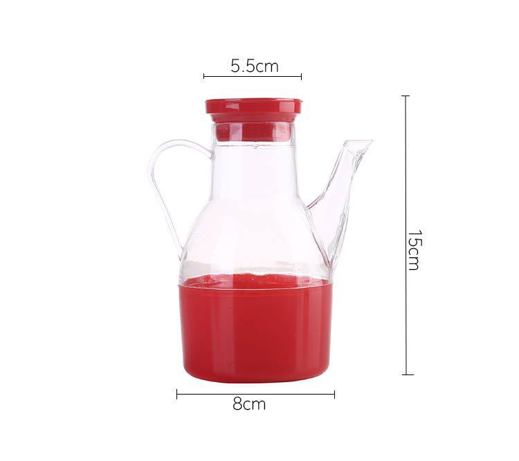 Acrylic Leak-Proof Small Oil Pot Color Oil Bottle Kitchen Sauce Boat Seasoning Bottle Oil & Vinegar Bottle