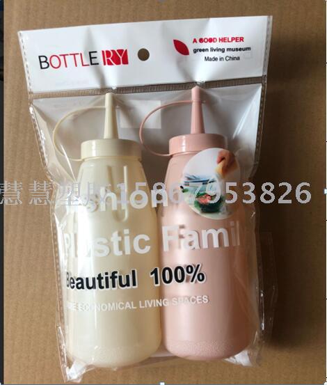Food Grade PE Environmental Protection Jam Squeeze Bottle Squeezing Bottle Sauce Pot Seasoning Bottle Salad Dressing Cream Bottle Ry8801