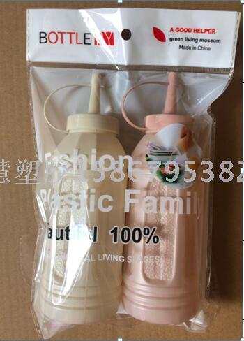 Food Grade PE Environmental Protection Jam Squeeze Bottle Squeezing Bottle Sauce Pot Seasoning Bottle Salad Dressing Cream Bottle Ry8801