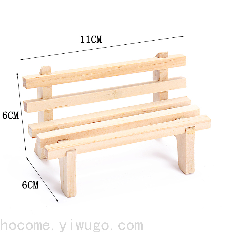 Pine Solid Wood Creative Park Chair Mini Small Chair Stool Crafts Doll Stool