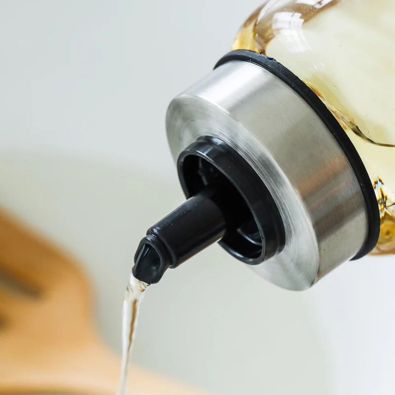 High borosilicate oil pot graduated glass bottle oil nozzle High - grade kitchen seasoning bottle