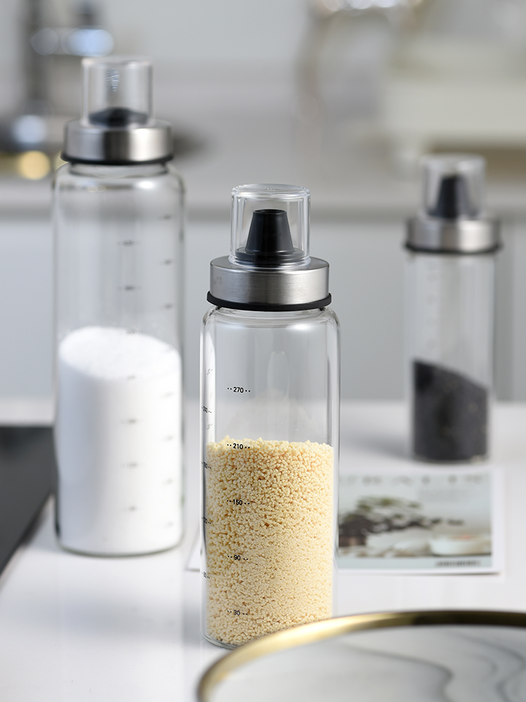 Seasoning Box Set Kitchen Seasoning Bottle Big Cruet Glass Seasoning Bottle Salt Shaker