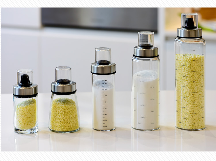 Seasoning Box Set Kitchen Seasoning Bottle Big Cruet Glass Seasoning Bottle Salt Shaker