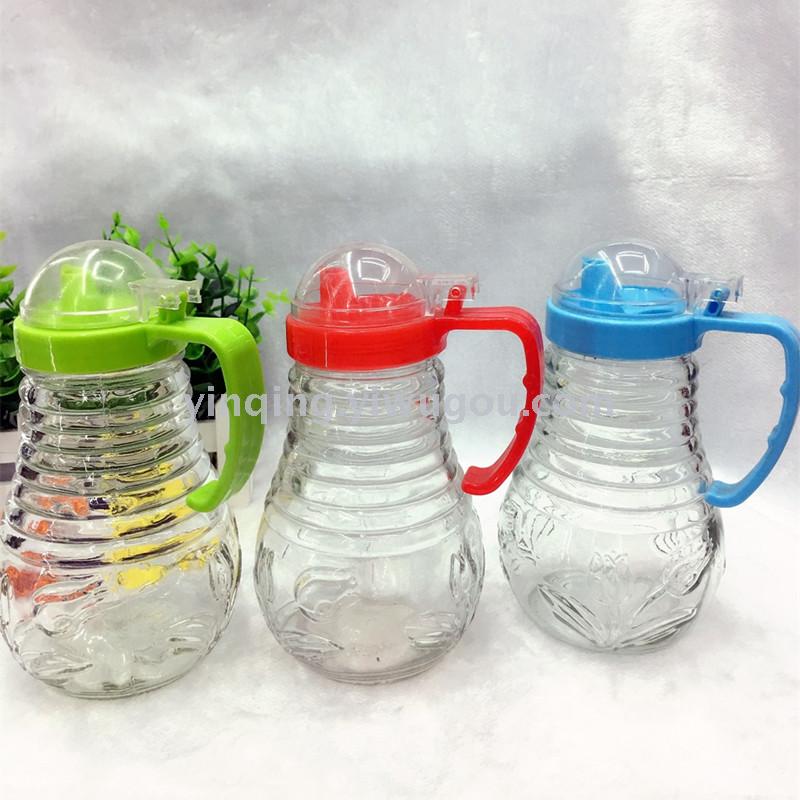 Glass Sauce Bottle Kitchen Practical Glass Seasoning Bottle Dispensing Bottle