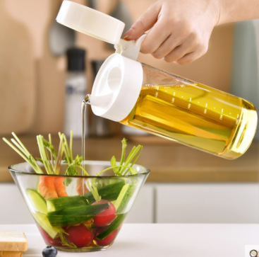 Lebo Lebo Borosilicate Glass Oil Jug Household Oil Bottle Soy Sauce Vinegar, Oil Jar Large Seasoning Bottle Leak-Proof