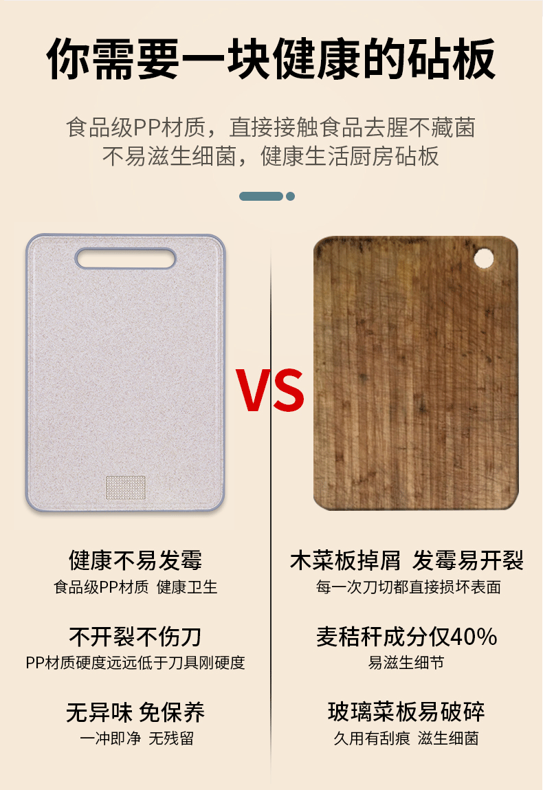 Straw Non-Slip Plastic Cutting Board Hanging Complementary Food Chopping Board for Fruits Straw Non-Slip Plastic Cutting Board Hanging Complementary Food Chopping Board for Fruits