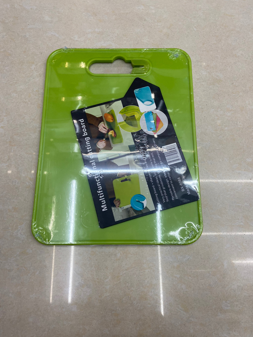 Portable Cutting Board with Sharpening Stone Hanging Plastic Non-Slip Chopping Block Fruit Tray Pp Chopping Board