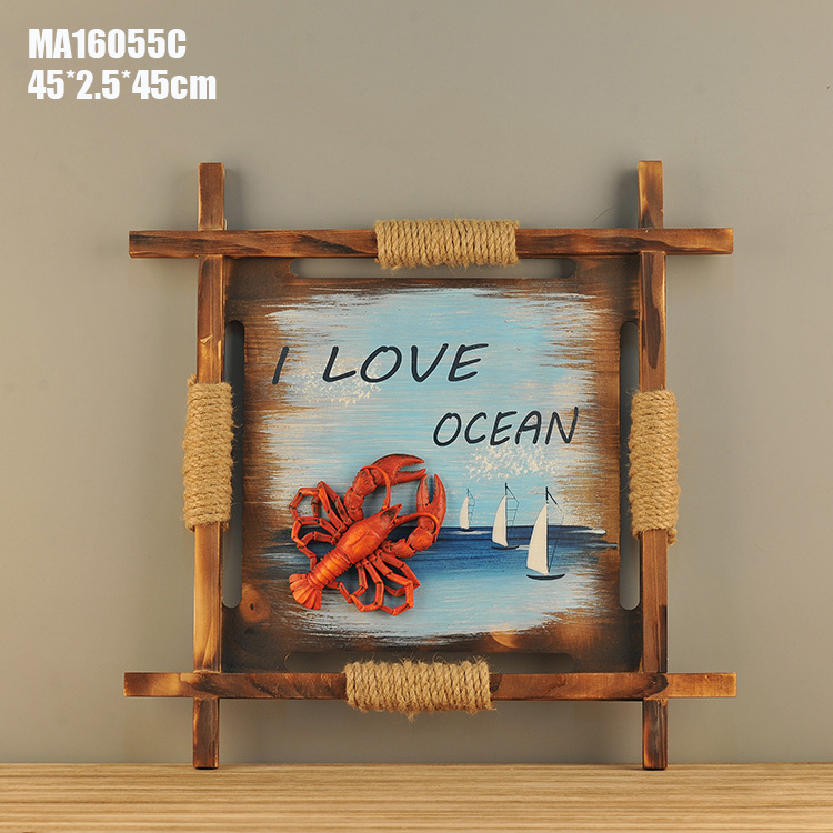 Sell well newly do old solid wood decorative Frame Mediterranean Hanging Ornaments Household soft wooden crafts Sell well newly do old solid wood decorative Frame Mediterranean Hanging Ornaments Household soft wooden crafts