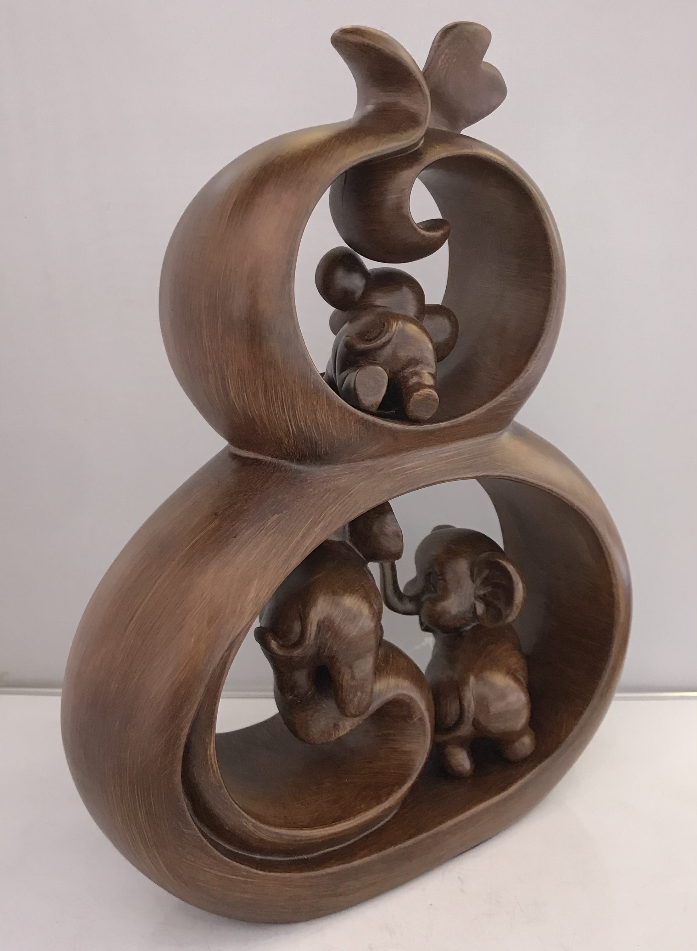 Resin Crafts Creative Wood Grain Gourd Elephant Home Decoration Decoration Living Room TV Cabinet Decoration