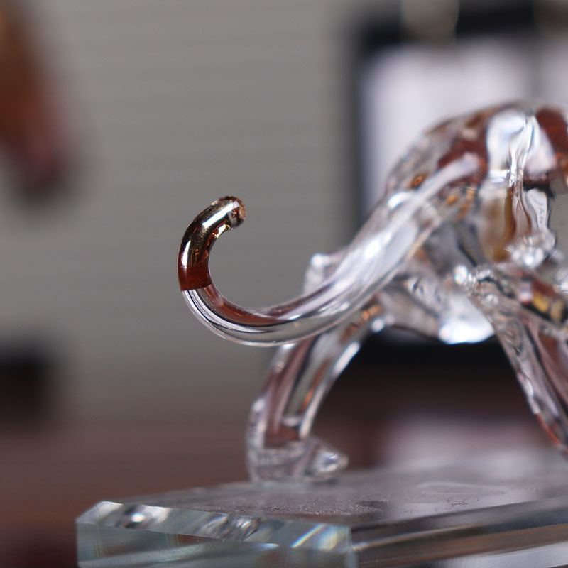 Wholesale Crystal Crafts Decoration Office Desk Surface Panel Decoration Leopard Creative Crafts Supply One Piece Dropshipping