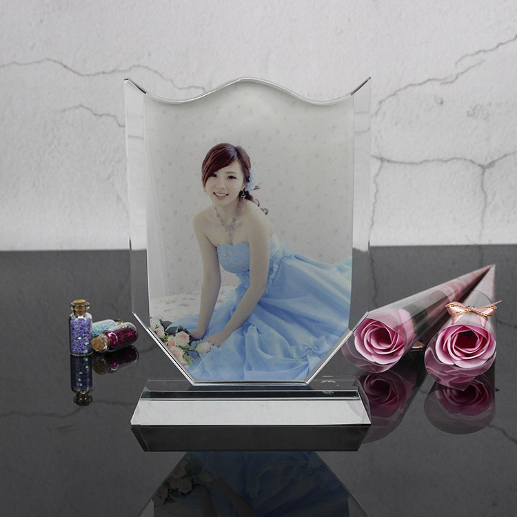Use of Thermal transfer of crystal crafts personalized DIY small box artificial k9 glass crystal picture frame crystal blank consumables