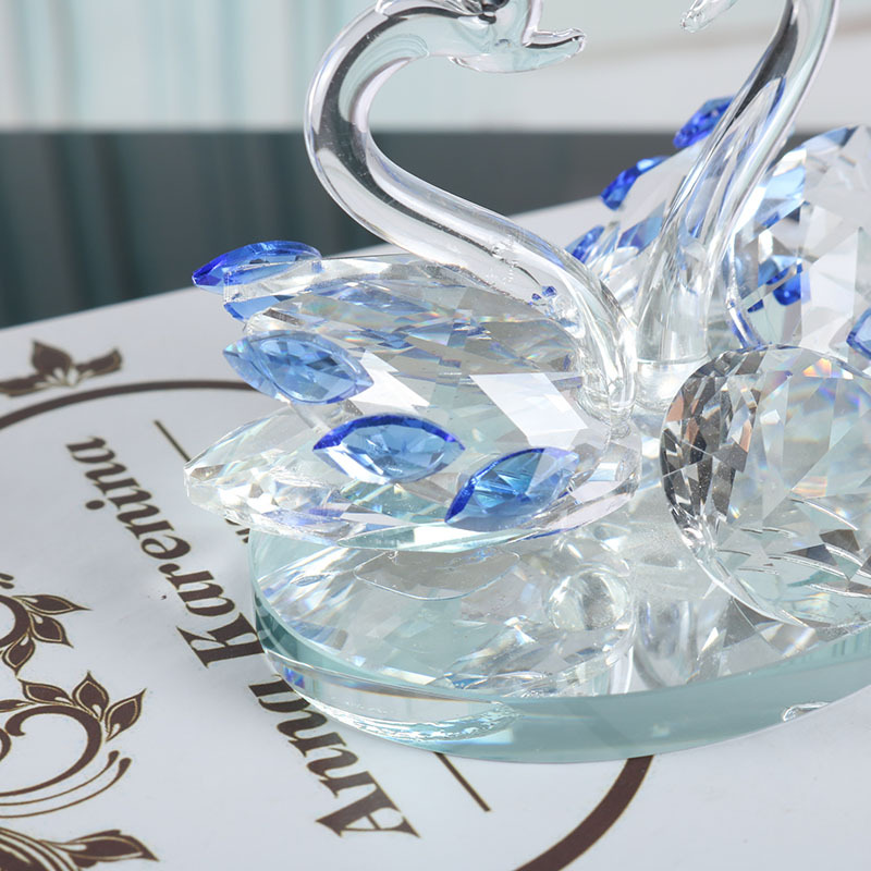 Crystal Swan Car Decoration Interior High-End Decoration Office Crystal Crafts Customization One Piece Dropshipping