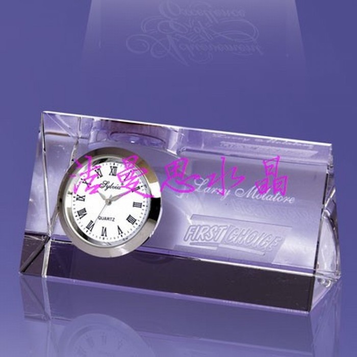 Creative crystal clock K9 crystal gifts crystal crafts set Creative crystal clock K9 crystal gifts crystal crafts set