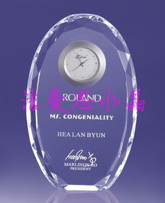 Creative crystal clock K9 crystal gifts crystal crafts set Creative crystal clock K9 crystal gifts crystal crafts set