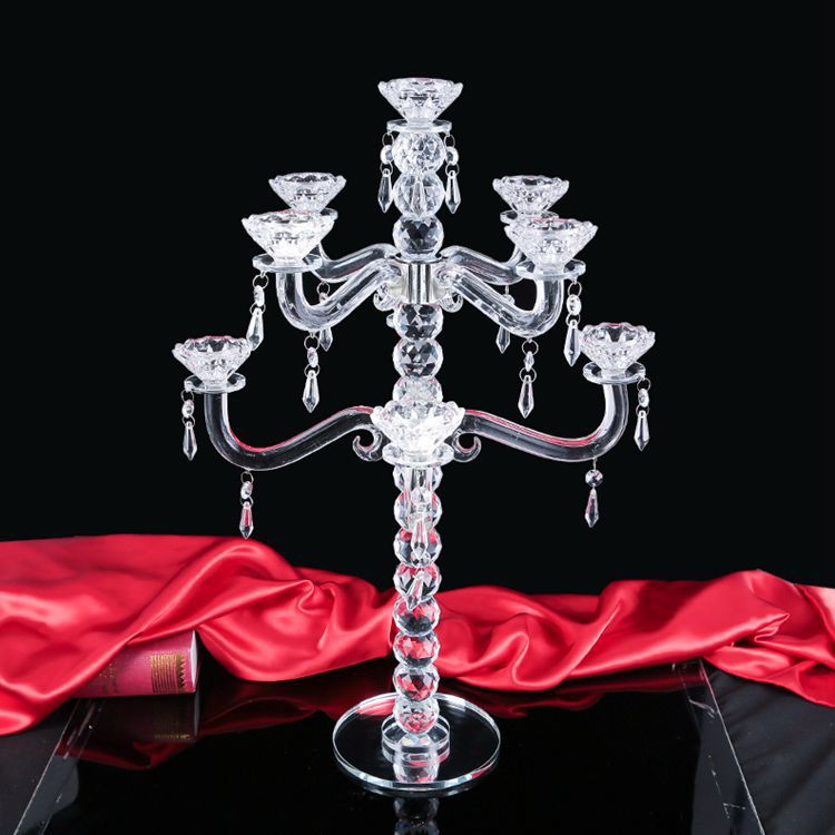 European New Style Large Crystal Candle Holder Ornaments Crystal Crafts Sample Customization Festival Atmosphere Candle Holder European New Style Large Crystal Candle Holder Ornaments Crystal Crafts Sample Customization Festival Atmosphere Candle Holder