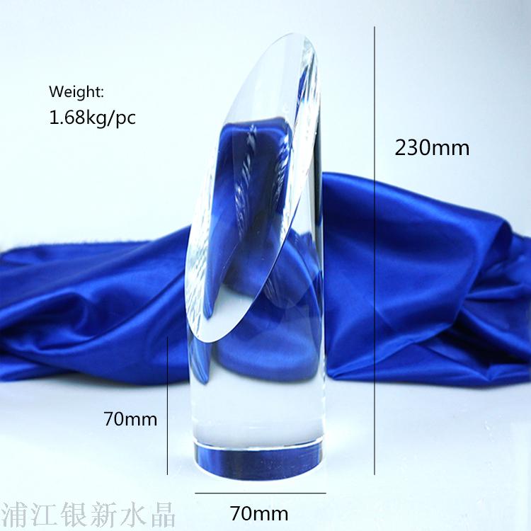 Manufacturers wholesale crystal crafts inside the carved column decoration high quality creative custom crystal column trophy