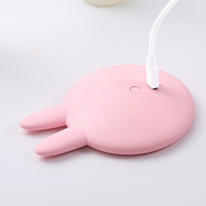 OL with Light Led Make-up Mirror Douyin Online Influencer Fill Light Mirror USB Charger Cute Rabbit Dressing Mirror 46G