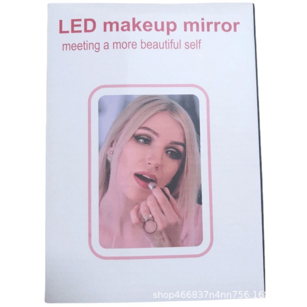 New Makeup Mirror Women's Desktop Led with Light Portable Folding Fill Light Makeup Mirror Dormitory Desktop Dressing Mirror New Makeup Mirror Women's Desktop Led with Light Portable Folding Fill Light Makeup Mirror Dormitory Desktop Dressing Mirror