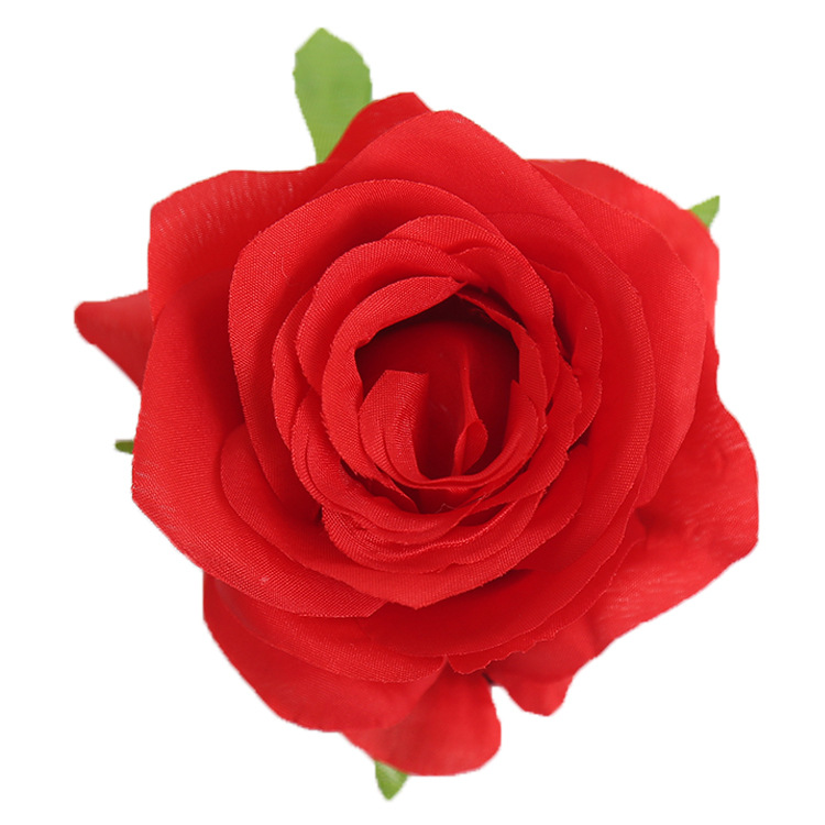 Factory Direct Sales Rose Perianth Artificial Rose Flower Wholesale DIY Silk Cloth Artificial Flower Wall Artificial Rose Flower