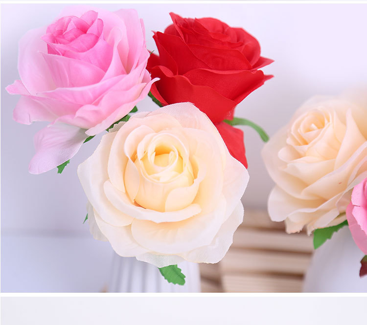 Factory Direct Sales Rose Perianth Artificial Rose Flower Wholesale DIY Silk Cloth Artificial Flower Wall Artificial Rose Flower Factory Direct Sales Rose Perianth Artificial Rose Flower Wholesale DIY Silk Cloth Artificial Flower Wall Artificial Rose Flower