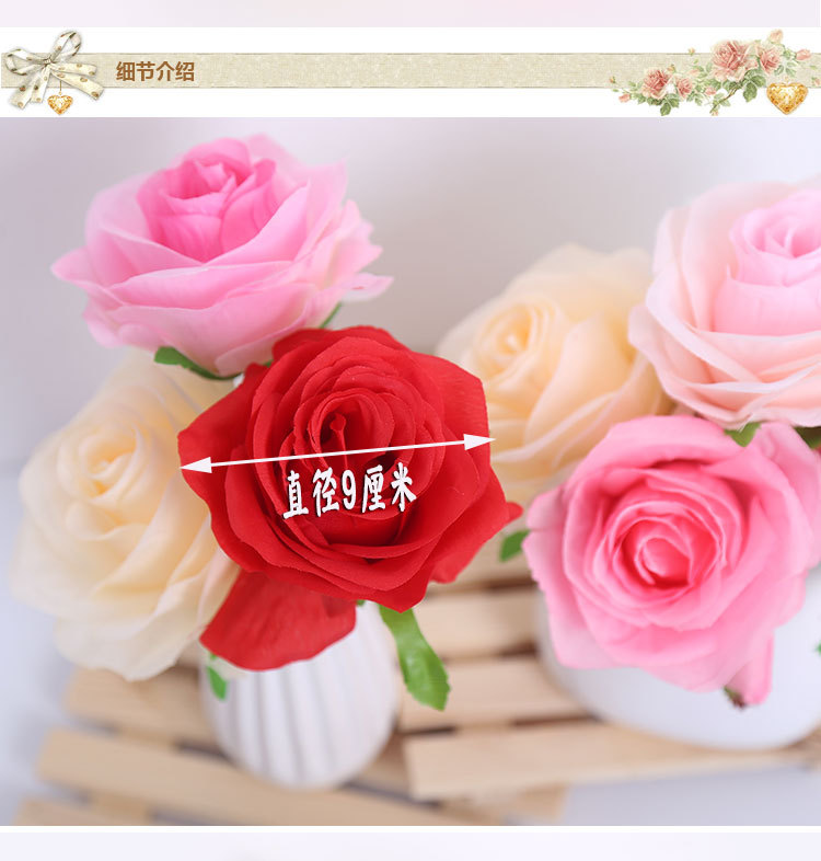 Factory Direct Sales Rose Perianth Artificial Rose Flower Wholesale DIY Silk Cloth Artificial Flower Wall Artificial Rose Flower Factory Direct Sales Rose Perianth Artificial Rose Flower Wholesale DIY Silk Cloth Artificial Flower Wall Artificial Rose Flower