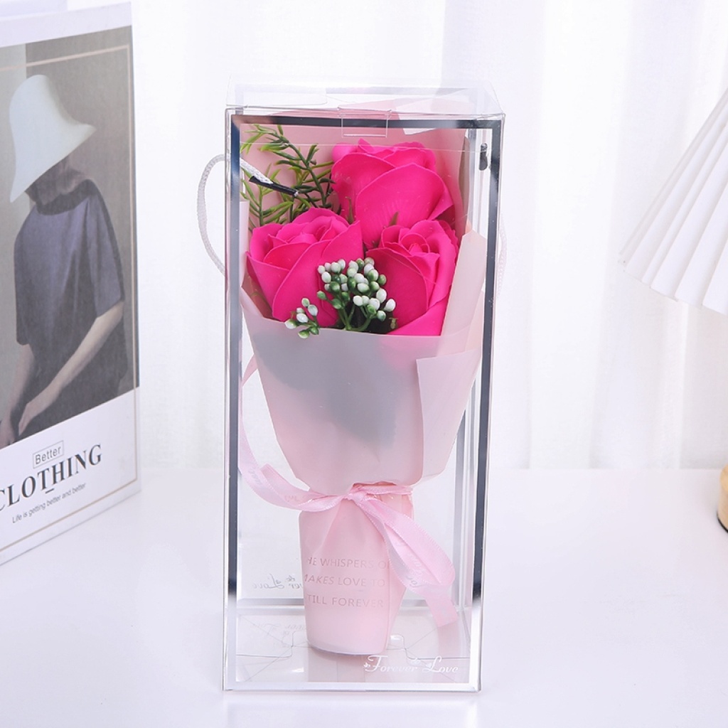 Valentine's Day 3.8 Mother's Day Teacher's Day Gift Soap Rose Artificial Flower Wholesale