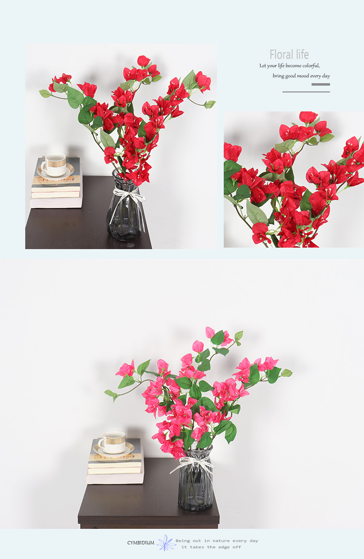 Simple wind fashion indoor wedding company flower arrangement decoration artificial flower pot simulation  roses