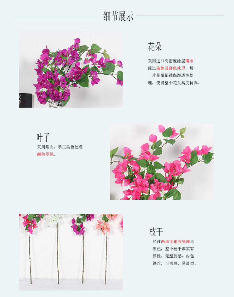 Simple wind fashion indoor wedding company flower arrangement decoration artificial flower pot simulation  roses