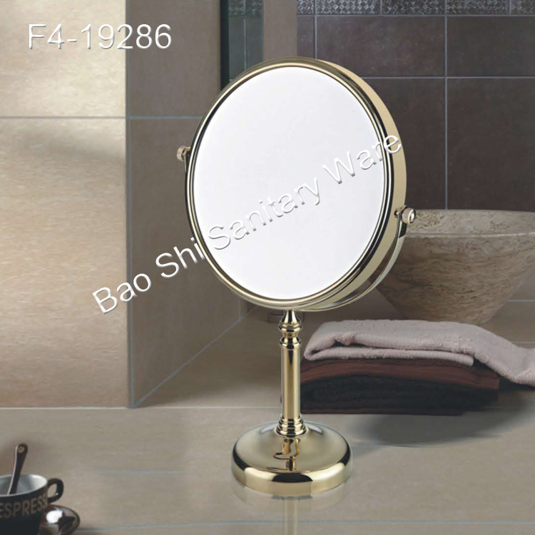 European stainless steel table makeup mirror magnification double-sided mirror 3X magnification glass dressing mirror European stainless steel table makeup mirror magnification double-sided mirror 3X magnification glass dressing mirror