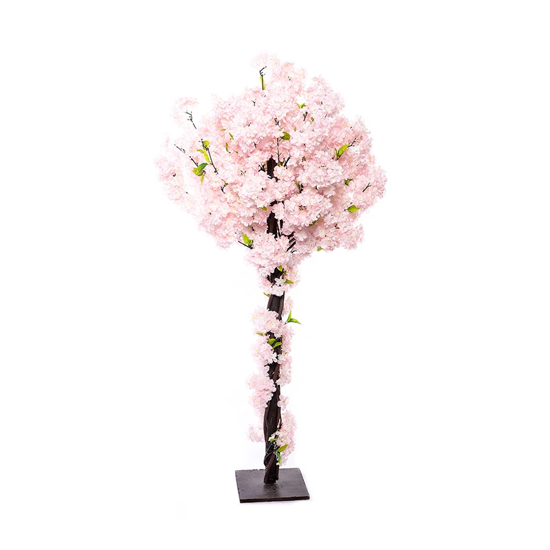  Indoor Window Stairs Corner Living Room Cherry Tree Peach Tree Bonsai Wedding Celebration Decoration Artificial Flower