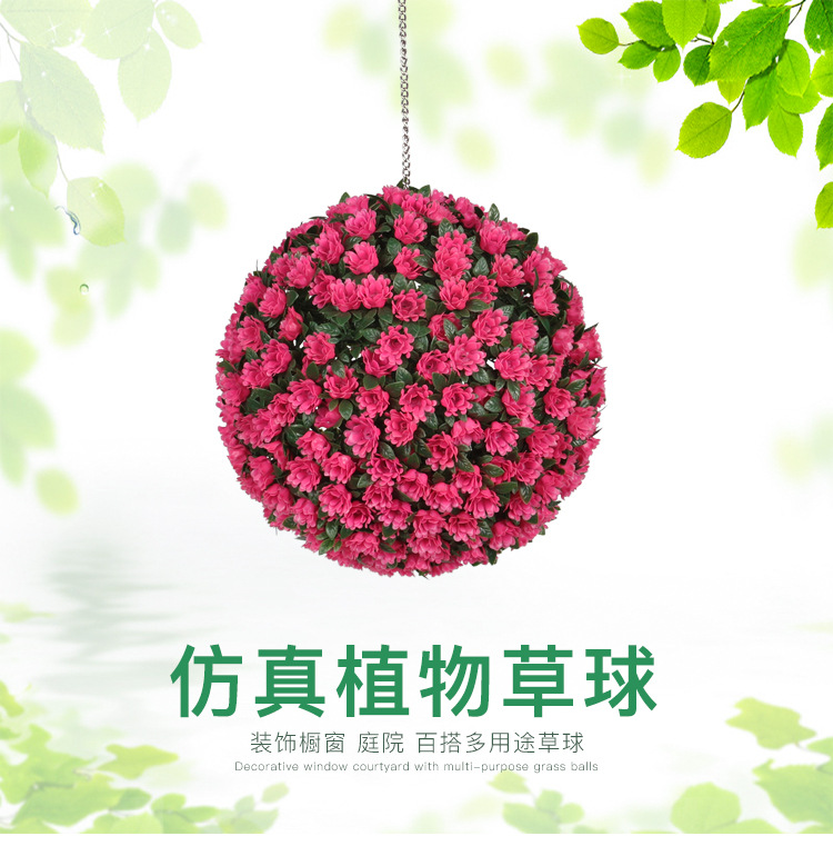 Simulation Plant Eucalyptus Straw Ball Rose Flower Ball Indoor Decorative Suspended Ceiling Artificial Plastic Fake Flower Milan Plant Ball Simulation Plant Eucalyptus Straw Ball Rose Flower Ball Indoor Decorative Suspended Ceiling Artificial Plastic Fake Flower Milan Plant Ball