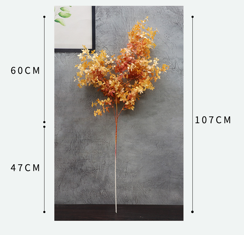 Simulation Single Stem Maple Leaf Home Decorative Fake Flower Wedding Simulation Plant Ceiling Road Lead Artificial Flower Factory Wholesale Simulation Single Stem Maple Leaf Home Decorative Fake Flower Wedding Simulation Plant Ceiling Road Lead Artificial Flower Factory Wholesale