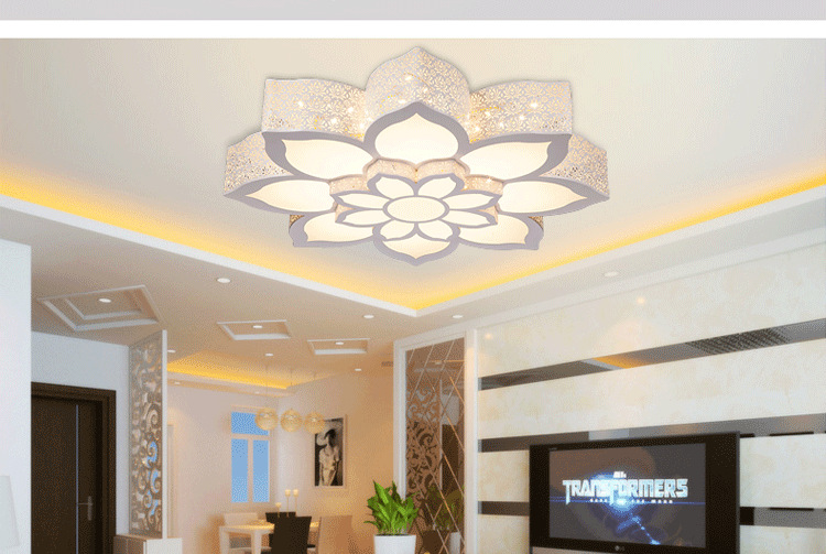 LED Ceiling Light Flower Atmosphere Room Simple and Warm Bedroom Light Personality Dimming Lamp Decoration LED Ceiling Light Flower Atmosphere Room Simple and Warm Bedroom Light Personality Dimming Lamp Decoration