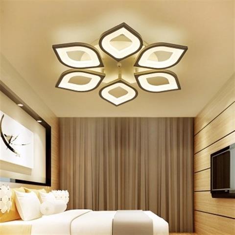 Cross-Border Led Petal Ceiling Lamp Living Room Simple Modern Creative Personality Art Master Bedroom Flower-Shaped Atmospheric Lamps
